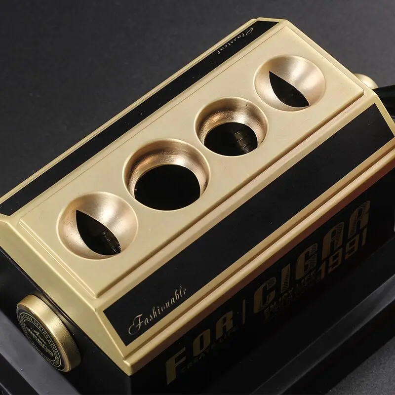 Роскошный резак для сигар металлические нержавеющие настольные ножницы 4