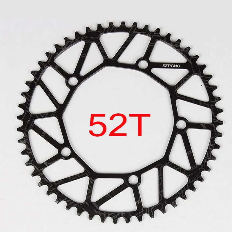 Litepro Road Floding Crankset BCD130 Chainring 170mm Crank Set GXP BB 50-58T Bicycle Sprocket Single Disk Bike Chainring - Цвет: chainring-Black-52T
