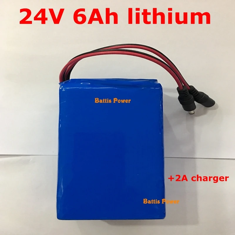 Электродвигатель Электрический 24 В 6 Ач литиевый аккумулятор ICR18650 6000 мАч батарея