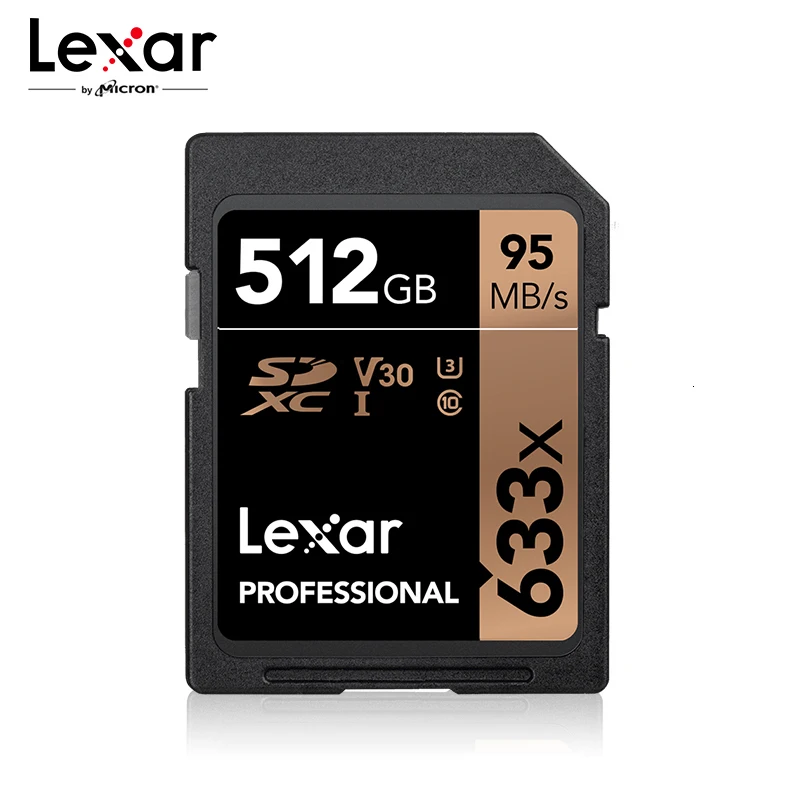 Карта памяти Lexar sd-карта 633x64G 256 ГБ 512 32 UHS-I флэш-карта 128 Гб 16 скорость до 95 МБ/с./с C10