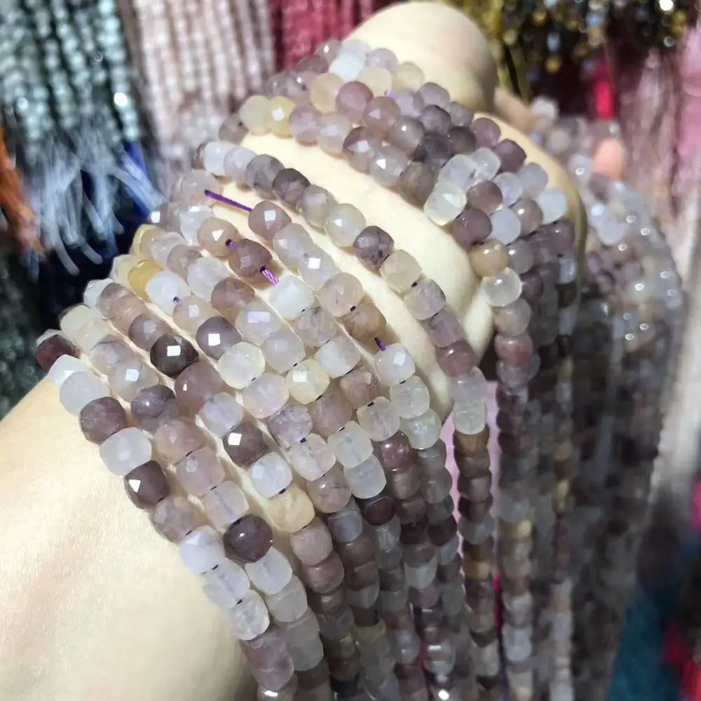 

Natural Stone Beads Nearly Round Series Sale Beads Charms Accessories for Women Jewelry Making Bracelet Necklace Size 5x5mm