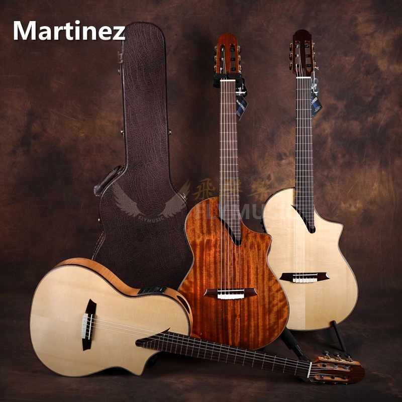 Martinez MSCC-14RS/MS/OV профессиональная сценическая Классическая гитара с fishman 301 EQ, Классическая электрогитара