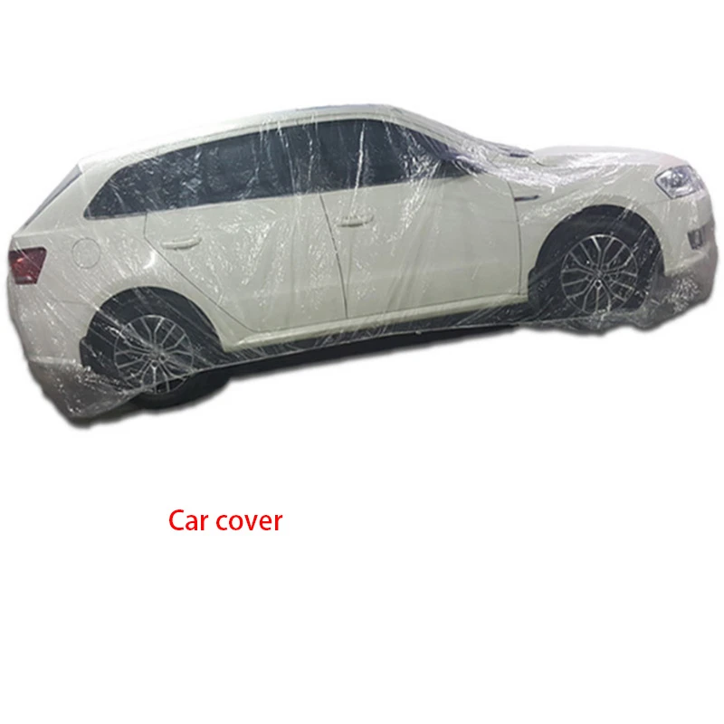 Автомобильный одноразовый чехол для автомобиля водонепроницаемый прозрачный