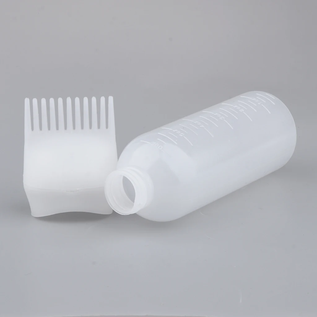 

60ml Hair Dye Color Tint Bottle Applicator Brush Comb with Graduated Scale
