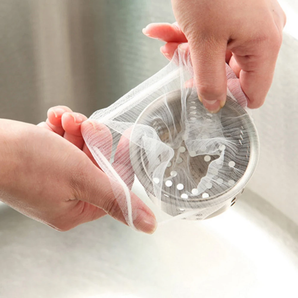 30/100 шт Кухня ситечко для раковины мусора цедильный мешок сетка против засорения
