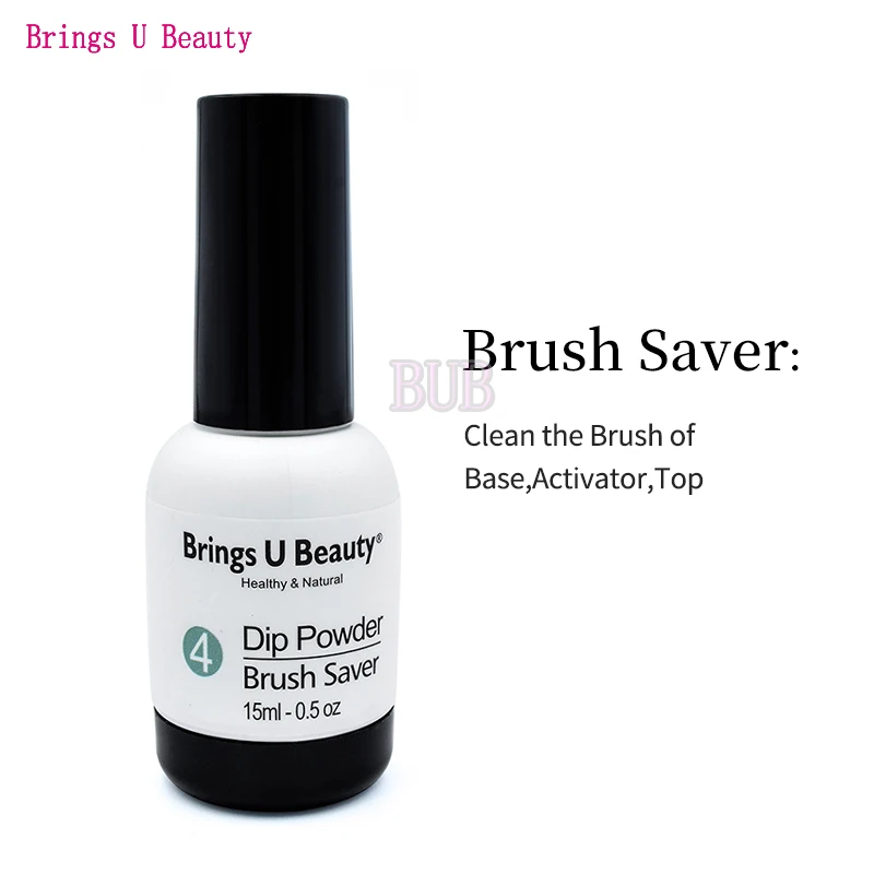 BU-15ml-Brush Saver 56 мл/1,91 унций стержень сменный гелевый базовый верхний активатор 15 мл гелевая основа гелевый верхний активатор щетка для погружения порошка предварительно скрепленная жидкость - Цвет: BU-15ml-Brush Saver