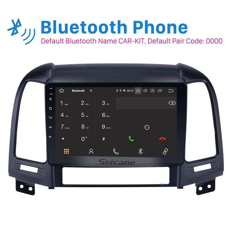 Seicane автомобильный Navi 1Din стерео Android 9 0 HD &quotРадио для Hyundai SANTA FE 2006 2007 2008 2009 2010 2011 2012