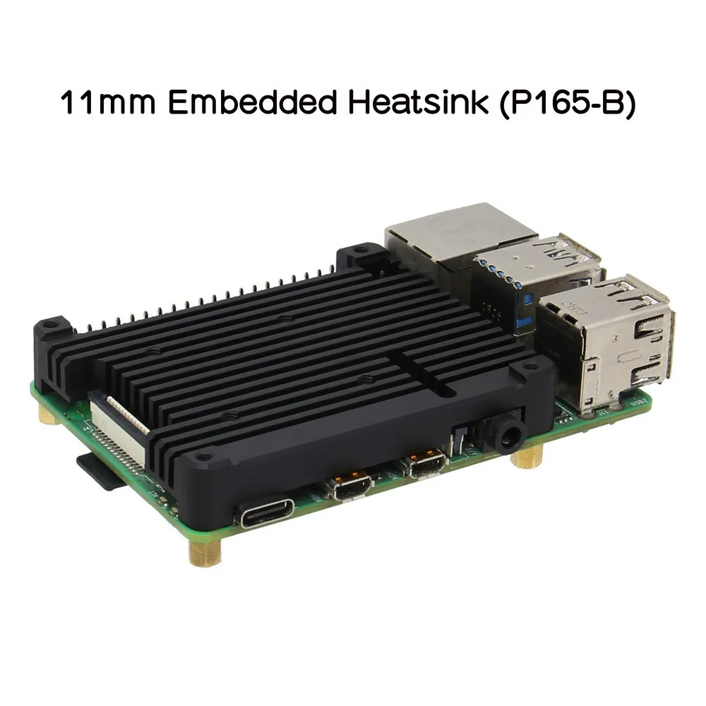 Raspberry Pi 4B 11mm Embedded Heatsink/Radiator P165-B for 4 Model B & Expansion Board Support POE | Компьютеры и офис