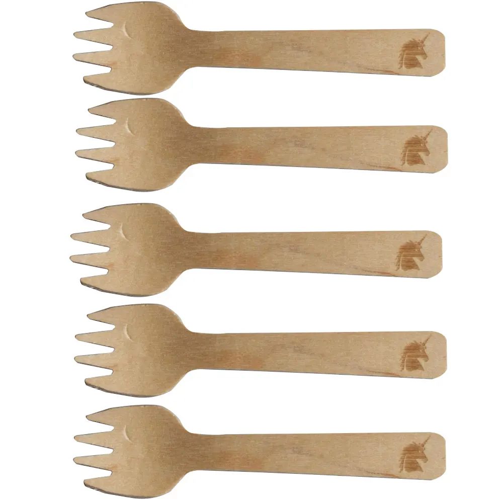 100 шт. Единорог День рождения торт ложки для маленьких девочек мальчик кукла