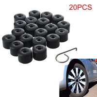 20pcs 17mm auto tyre screws car wheel cover hub nut bolt covers cap for volkswagen vw golf mk4 exterior protection accessories