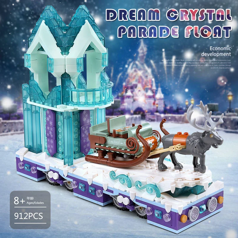 

Молд король 11002 друзья серия Снежный мир Принцесса Фэнтези зима деревня сани модель с 41166 строительных блоков кирпич детская игрушка
