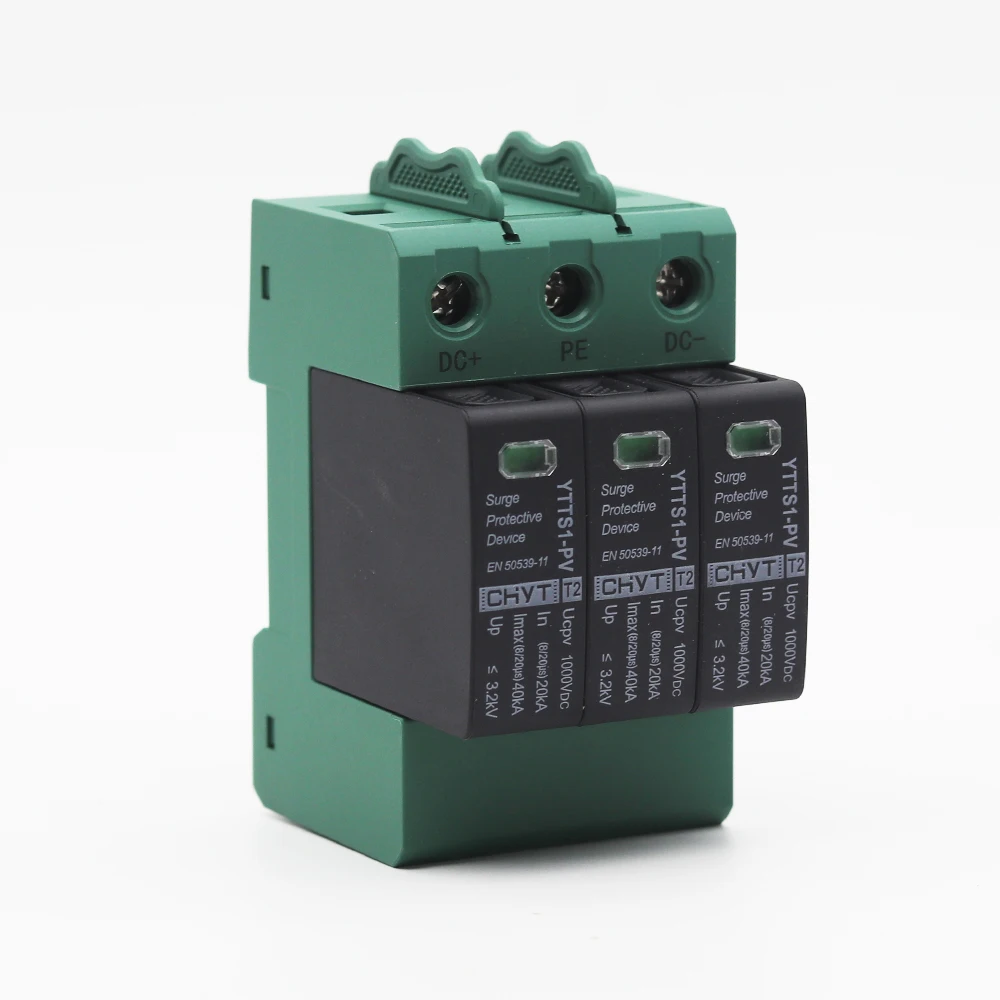 Защитное устройство для защиты от скачков напряжения DC SPD 3P 1000 в 1500 В 20 ка ~ 40 кА на