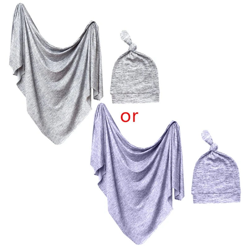 

Baby Photo Wraps With Hat 2pcs Sets Newborn Photography Props Swaddle Blanket