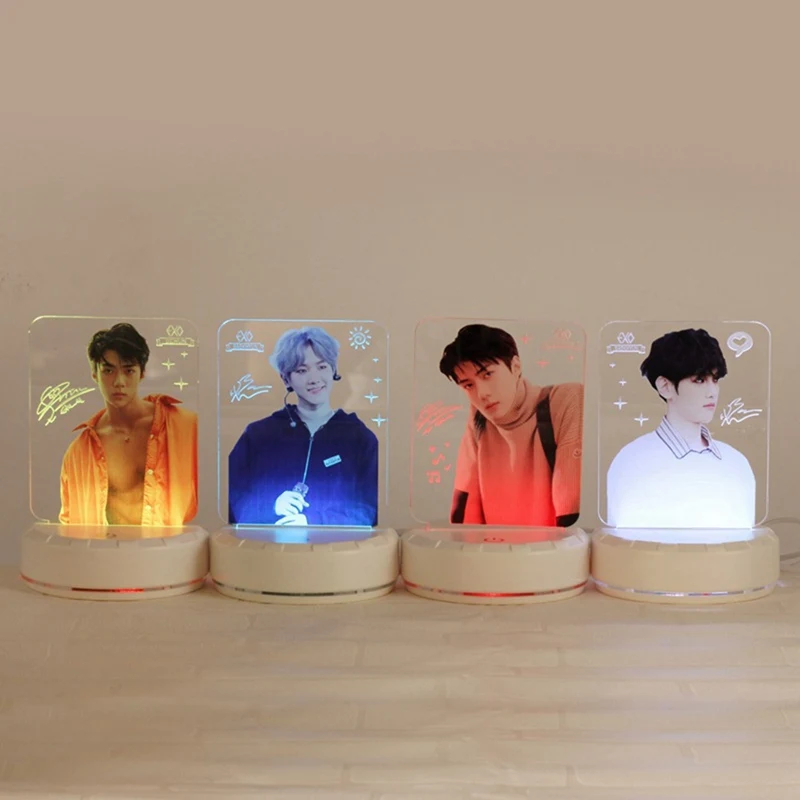 Настольная лампа EXO BAEKHYUN CHANYEOL SEHUN светодиодный ная светильник чная кроватная