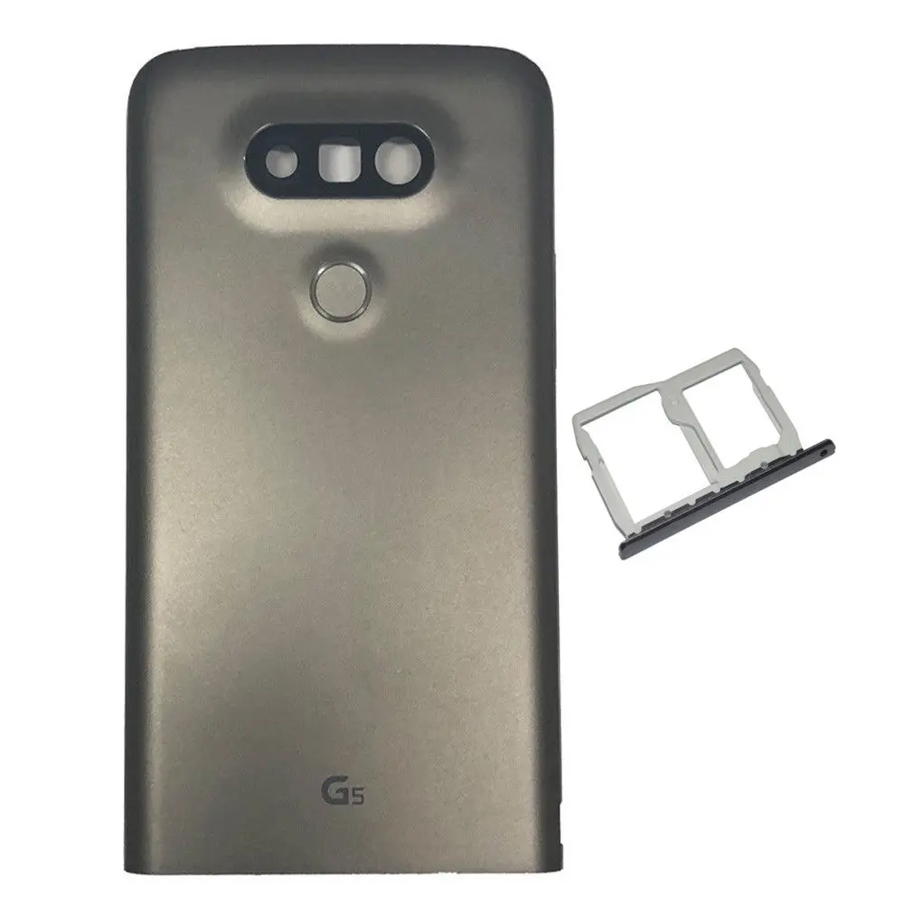 Батарея крышка с Камера объектив для LG G5 H850 H840 металлическая задняя Корпус Дверь