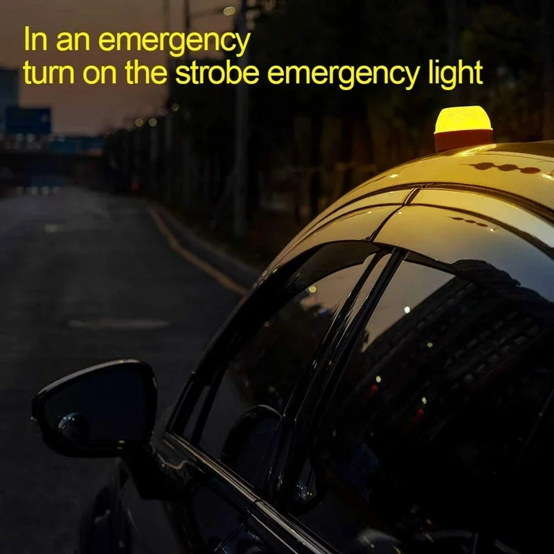 

Car Emergency Light Road Flares Help Flash Traffic Warning Beacon Amber Lamp Magnetic Strobe Sign IP56 Waterproof V16 LED Dgt