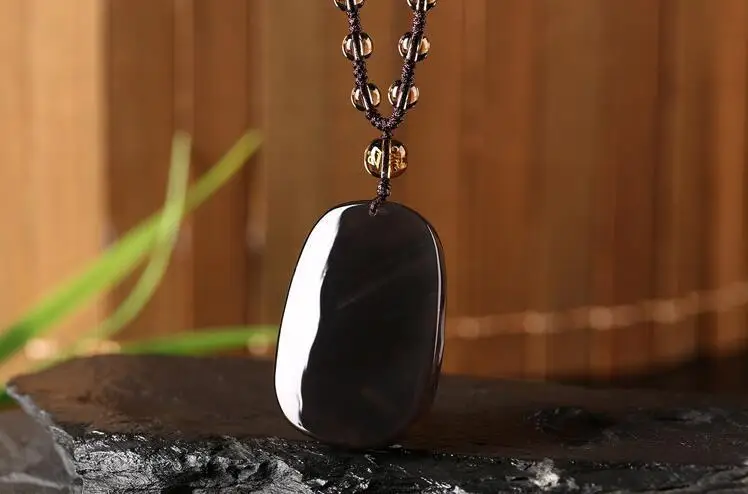 

LETSFUN Fine Jewelry 100% Natural Colorful Obsidian Hand Carved Hawk Lucky Pendants + Free Necklace Free Shipping