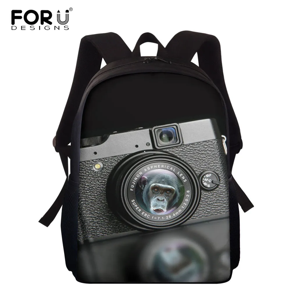 

Дорожный рюкзак для мальчиков и девочек FORUDESIGNS, повседневные вместительные школьные ранцы с узором из мягкой задней камеры для подростков