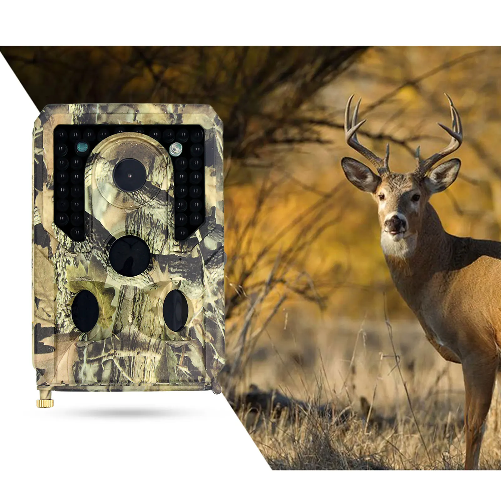 

Trail Hunting Camera IP66 Waterproof 12MP 1080P Game Scouting Cam Wild Animals Monitoring Night Vision Camera With Card Reader