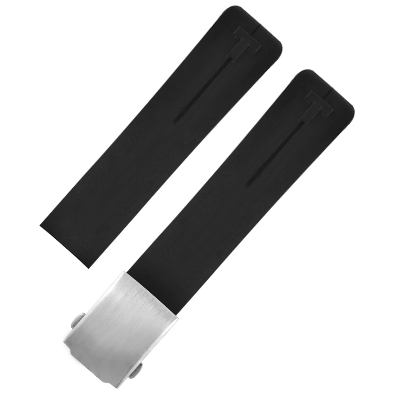 Резиновый ремешок для часов Tissot 1853 спортивный сенсорный T013420A T047420 T091 Солнечный браслет силиконовый браслет 21 мм синий серый