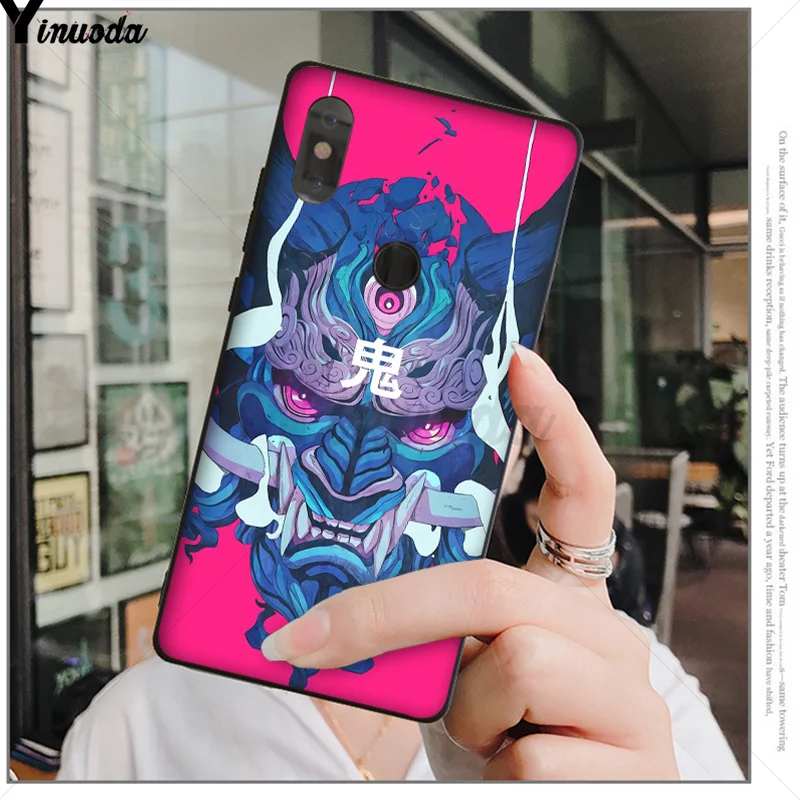 A2 Yinuoda японская самурайская маска они Coque Shell чехол для телефона Xiao mi Red mi 5 5Plus 7 K20 Note5 6A mi 6 mi x2 mi x2S - Цвет: A2