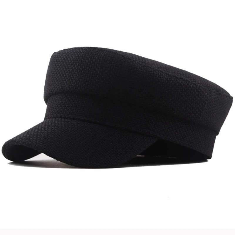 Мужской и женский берет HT3053 льняная Кепка в стиле милитари армейская художника