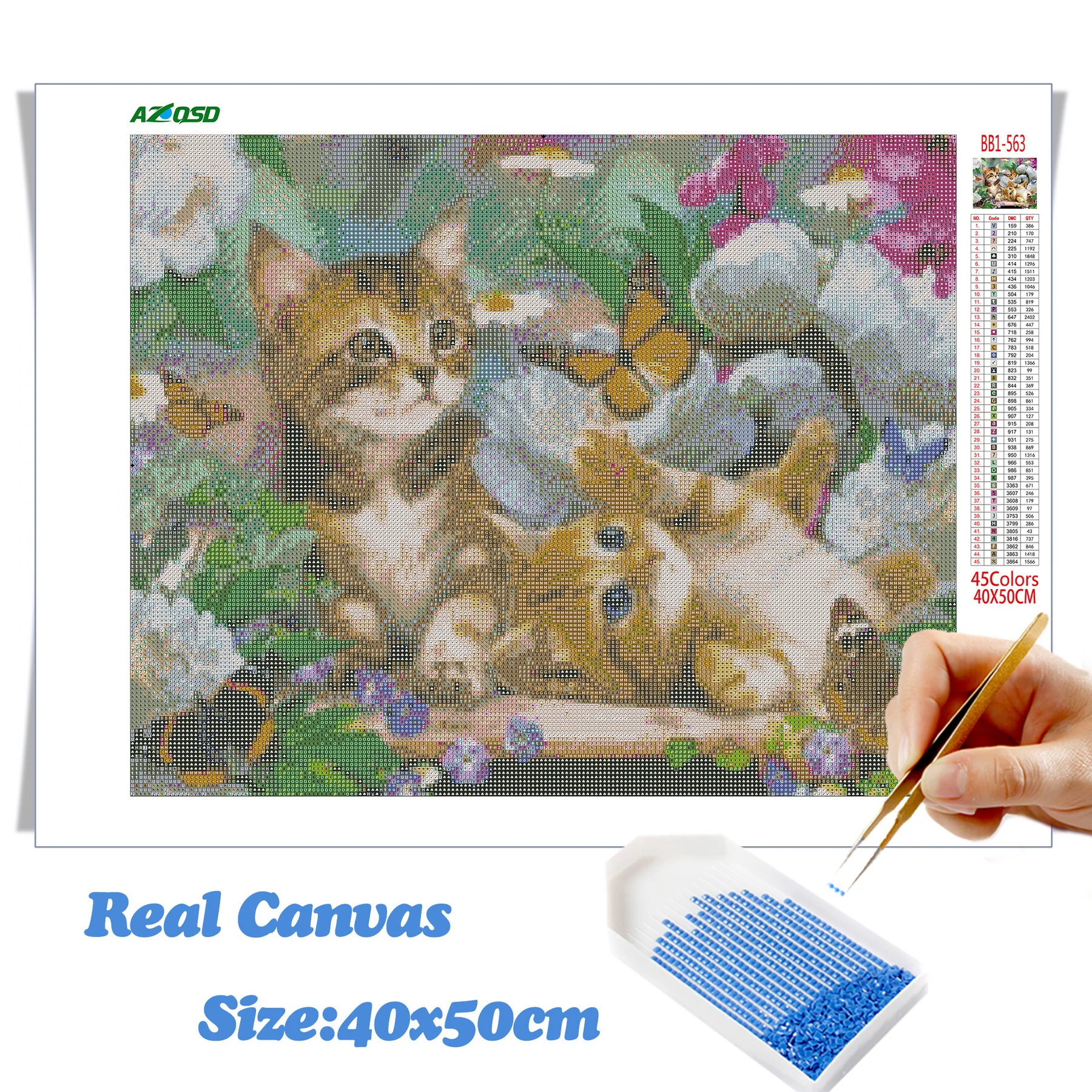 AZQSD 5D DIY Daimond картина мозаика животное полное квадратное сверло Алмазная вышивка