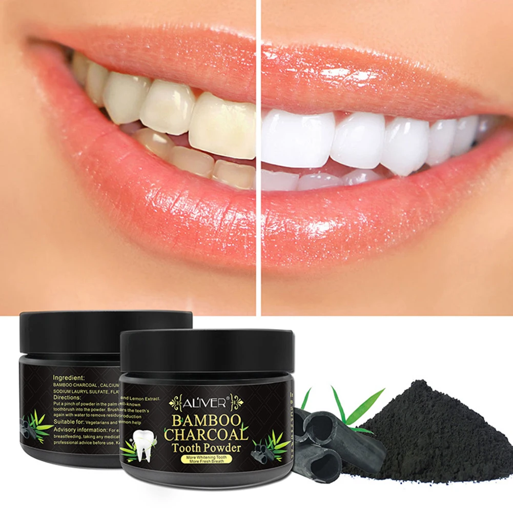 

Brighten Bamboo Charcoal Oral Care Remove Stain Natural Toothpaste Organic Tooth Powder Descaling Whitening