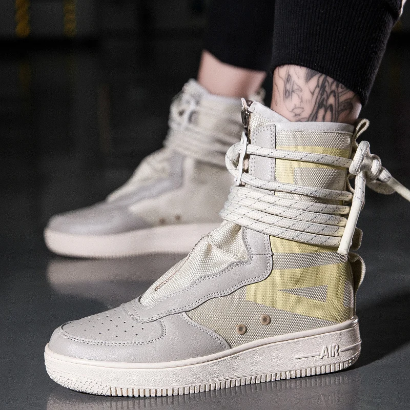 Winter New Mesh Unisex Casual Shoes High Top Vulcanized Lightweight Walking Sneakers Tenis masculino Zapatillas Hombre | Обувь