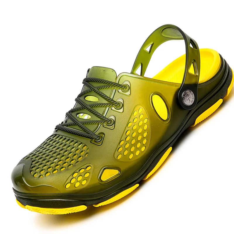 Летние мужские сандалии Воздухопроницаемые кеды Тапочки с отверстиями