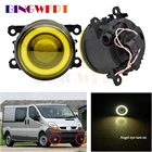 2 X автомобильные H11 противотуманные фары, светодиодное кольцо Halo Angel Eye DRL для Renault Trafic 2003 л L4 дизельный турбонаддув 2004 2005 2006