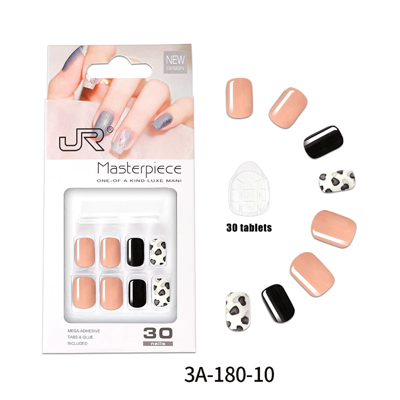 

NLOS Detachable False Nail Finished False Nails With Jelly Glue Full Cover Stylish Daily Detachable Finished Fingernails