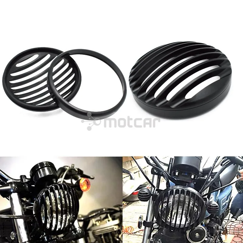 

Защитная накладка для мотоцикла, черная алюминиевая Накладка для передней фары 3/4 дюйма, для Harley Sportster 883 XL1200 Iron 2004 -2014