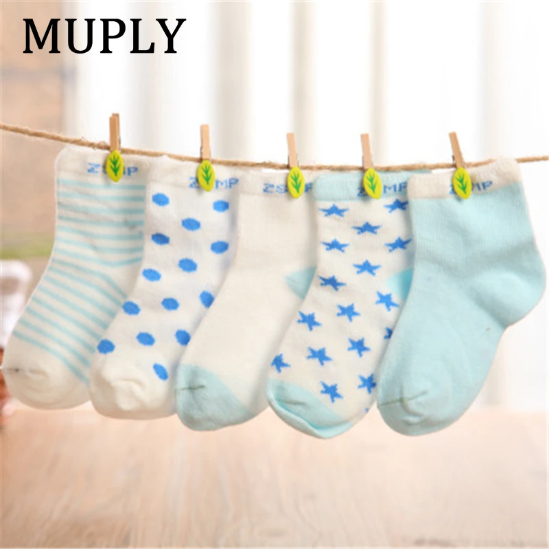 Весна хит продаж 5 пар милые полосатые носки для новорожденных мягкий хлопковый