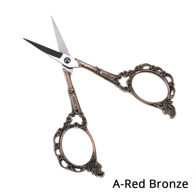 A-Red Bronze 25 стилей, из нержавеющей стали портной ножницы вышивки крестиком вышивка Шитье ножницы для дома ручной работы Обрезка инструмент Аксессуары для шитья - Цвет: A-Red Bronze