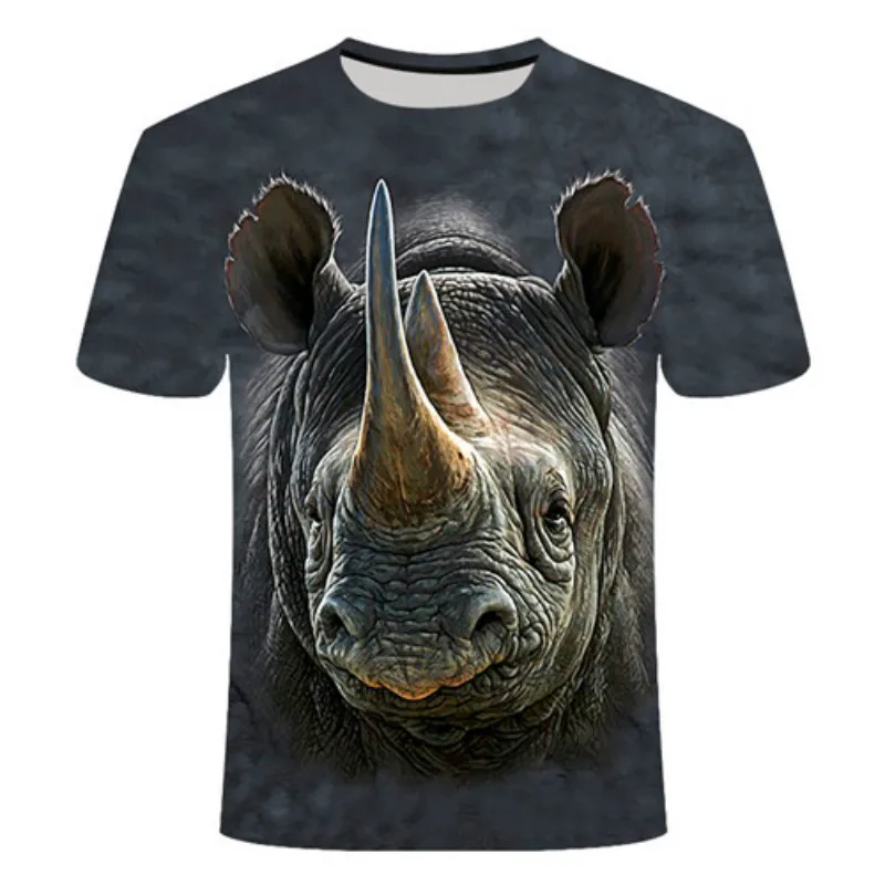 

3D printed T-shirts for boys and girls funny monkey gorilla design short-sleeved casual tops 2021 summer children's shirt