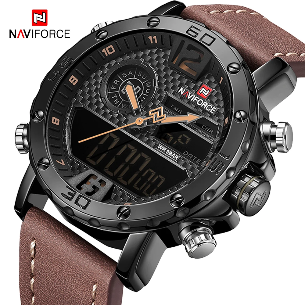 Оригинальный NAVIFORCE светодиодный стробоскоп для автомобильной Цифровые мужские