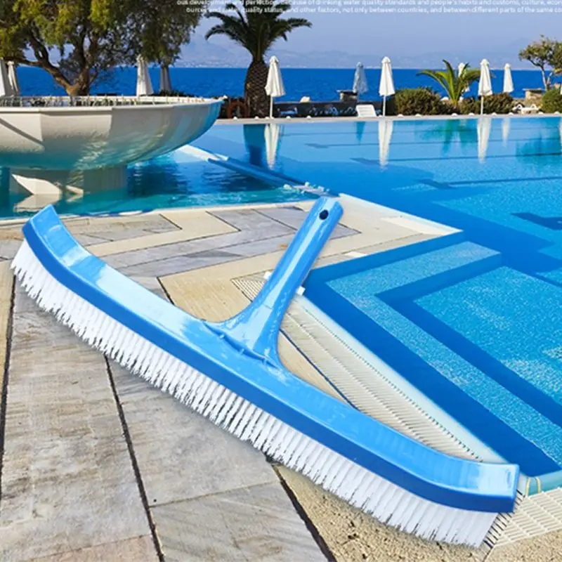 Широкие плоские щетки для чистки бассейна 18 дюймов пластиковые щетинки и зажимы