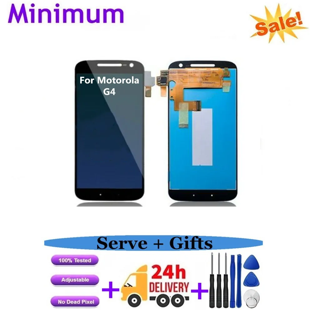 Для Motorola G4 ЖК дисплей сенсорный экран дигитайзер сборка для Moto G 4 XT1625 XT1621 XT1624