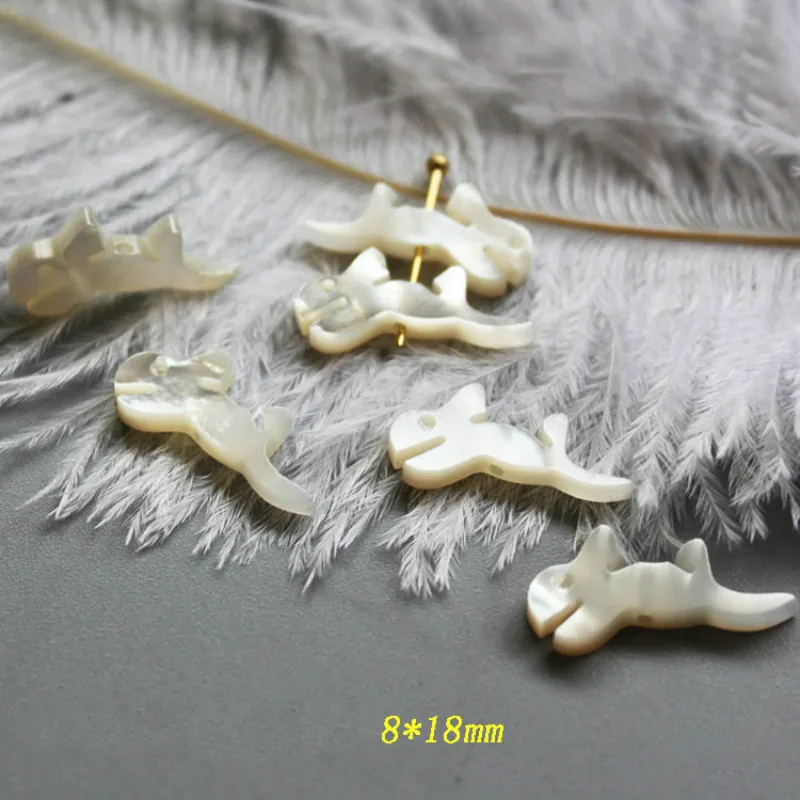 

5pcs Natural Freshwater Shell Colorful 8*14mm Rabbit Pendant Jewelry Making Handmade DIY Necklace Earring Hairpin Accessories