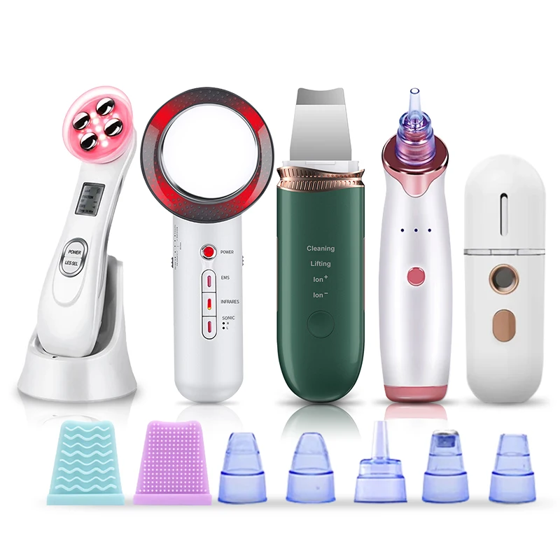EMS радиочастотный RF Удаление угрей ультразвуковой скруббер для кожи