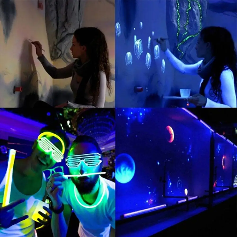 УФ светодиодный черный свет 4 Вт Портативный для плакатов арт регулируемые