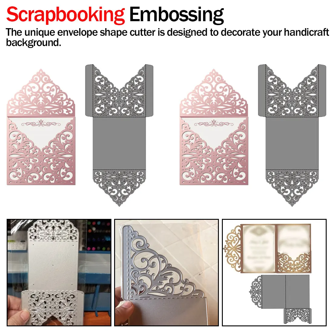 Новые креативные конвертные штампы конверты металлические режущие полые