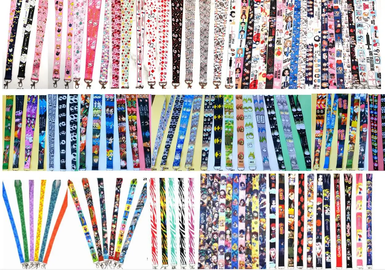 Больше стилей различный дизайн случайный мультфильм ремешок для ключей значок