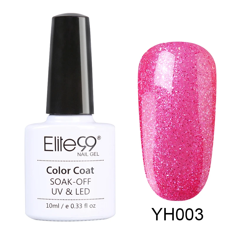 YH003 Elite99 10 мл розовый цвет УФ Гель-лак Полупостоянный праймер верхнее покрытие гель лак для ногтей, маникюр гель лак для ногтей - Цвет: YH003