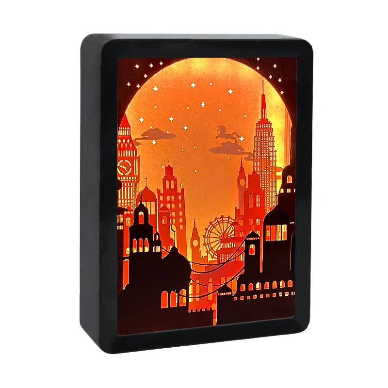 

Led night Light Table Lamp 3D Shadow Box Ornaments Usb Picture Frame For Home Wedding Christmas Party Decoration New Year Gifts