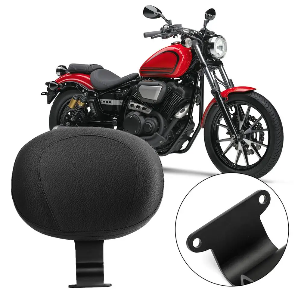 

Areyourshop For Yamaha Bolt XVS950 Spec/C Spec Front Driver Rider Backrest Leather Cushion Pad Motorcycle