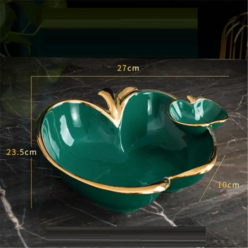 

Sample House Luxurious Ceramics Fruit Bowl Jewelry Tray Phnom Penh Home Entryway Storage Bowl Birthday Gift X5608