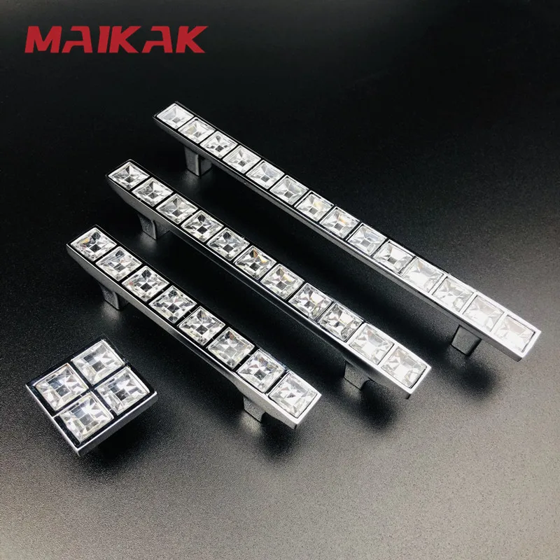 С украшением в виде кристаллов алмаза ручки шкафа класса люкс из цинкового