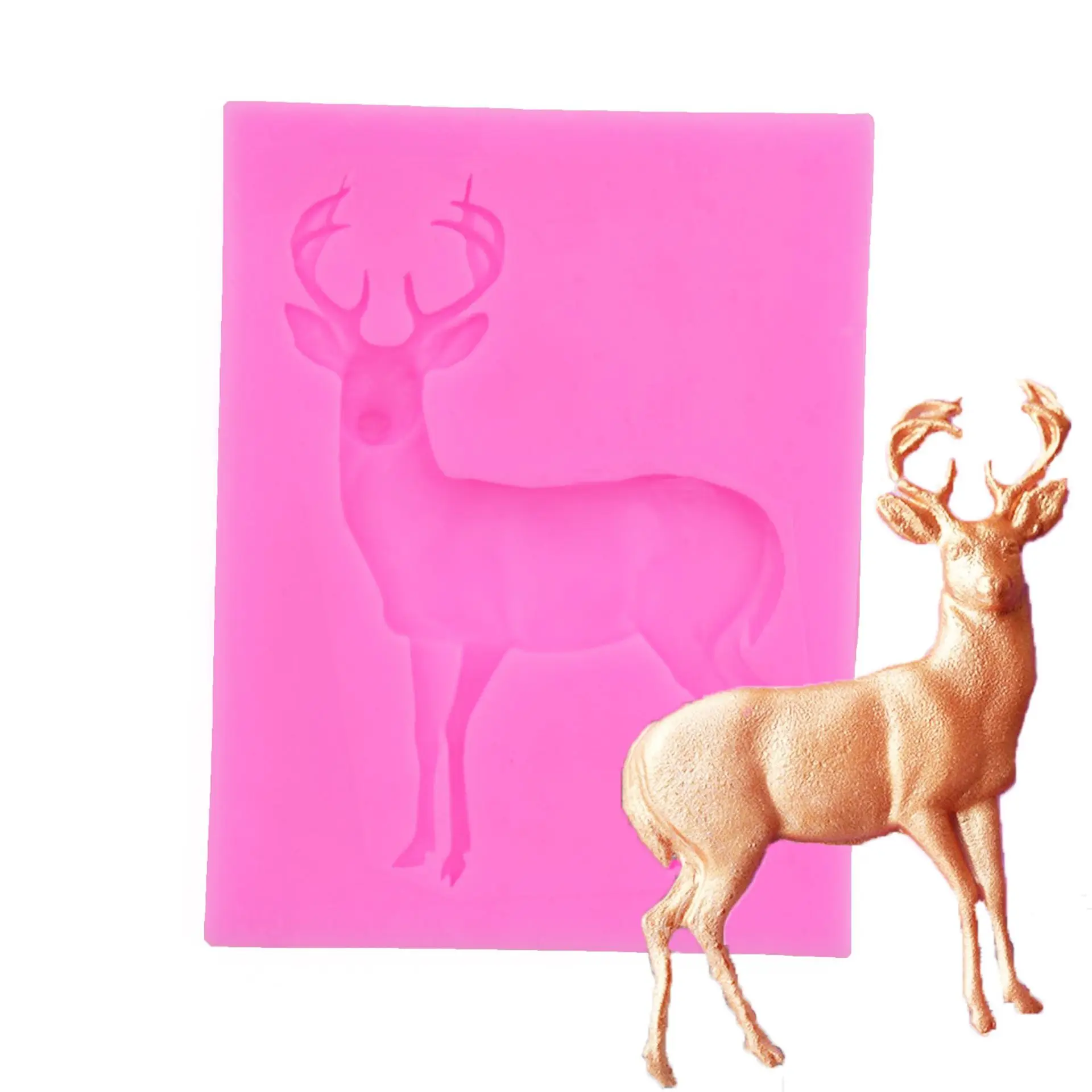 Олень силиконовые формы Fondant (сахарная) пресс-формы для торта декоративные